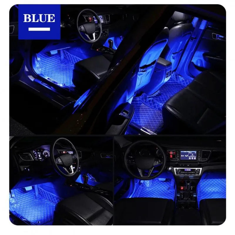 Car Interior LED Strip Lights with Remote Control